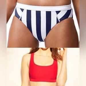 SWIM MASHUP: NWT/EUC- Tommy Bahama & Kona Sol Red, White & Blue Theme Bi…